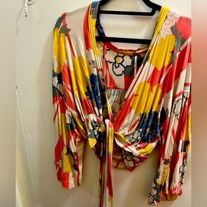 Free people boho top!